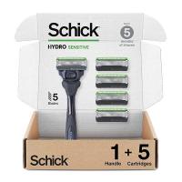 ราคา Original Schick Hydro Sensitive RAZOR RAZOR For Men with Sensitive Skin with 5 RAZOR Blades (17893360294)