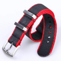 ราคา สายนาฬิกา สายนาโต้ Nato Strap คุณภาพดี สายหนา บัคเคิ้ลแข็งแรง ขอบไม่รุ่ย 20mm 22mm (14179882308)