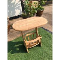 ราคา CPG โต๊ะข้างเตียง 37x60สูง62CM โต๊ะข้างไม้สัก โต๊ะข้างโซฟา โต๊ะข้าง โต๊ะเข้ามุม โต๊ะกาแฟ โต๊ะวงรีพร้อมกระเช้าใส่ของ งานไม้ดิบไม่สี K 193 (12711932540)