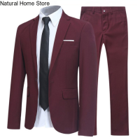 ราคา Natural Home Store MJ สูทผู้ชาย ชุด 2 ชิ้น สูทผู้ชาย ชุดสูทสองชิ้น เกาหลี ธุรกิจ ชุดสูทสองชิ้น เจ้าบ่าว สูทขนาดเล็ก ชุดแต่งงานแบบมืออาชีพเสื้อสูทผู้ชายชุดผู้ชายเท่ๆ (18163269110)