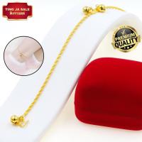 ราคา สร้อยข้อเท้าหุ้มทอง เครื่องประดับ ลายบินแบน ประดับกระพรวน หนัก2สลึง ยาว9นิ้ว ทองเคลือบแก้ว สร้อยข้อเท้า ทองเหมือนจริง ทองโคลนนิ่ง (17447679189)