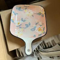 ราคา ถาดเซรามิค ceramic tray ถาดใส่อาหาร ถาดเซรามิคมีด้ามจับ เข้าไมโครเวฟได้ (21318560378)