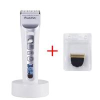 ราคา RUCHA ปัตตาเลี่ยนไฟฟ้าสำหรับช่างตัดผมชายเครื่องตัดผมแบบชาร์จไฟได้ใบมีดเซรามิคไทเทเนียมจอแสดงผล LCD (16970889284)