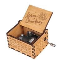 ราคา กล่องดนตรีสุขสันต์วันเกิด กล่องดนตรีคลาสสิก แกะสลักกล่องดนตรีวินเทจ ไม้แกะสลัก กล่องดนตรีมือไม้หมุนวินเทจ สำหรับวันแม่ graceful (21011340814)