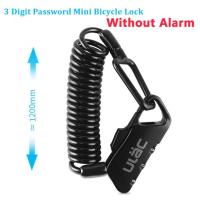ราคา ULAC Bike Lock 110dB Bicycle Electronic Loud Alarm Lock Cycling Steel Cable Lock Anti Theft Road MTB Cycle Locker Safe Wire Lock (13610469438)