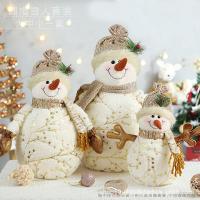 ราคา GGMM ตุ๊กตาตุ๊กตามนุษย์หิมะคริสต์มาสตุ๊กตาผ้ากำมะหยี่ตุ๊กตาหิมะตกแต่งโต๊ะหน้าต่างตุ๊กตาเหมยเฉินตกแต่งคริสต์มาส (20838798747)