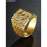 ราคา Xinglan Cross border ใหม่ WISH ขายร้อนปีกสีทอง Flying Eagle แหวนผู้ชายยุโรปและอเมริกาแหวนผู้ชายและอุปกรณ์เสริมมือ (20741194303)