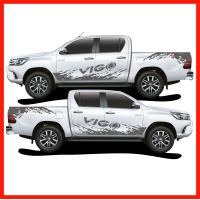 ราคา TOYOTA VIGO สติ๊กเกอร์ลายโคลนชายประตูล่างวีโก้ สติ๊กเกอร์ซิ่ง สติ๊กเกอร์ติดรถ ชุดแต่งวีโก้ sticker สอบถามเพิมทางแชทครับ (20677263175)