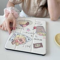 ราคา เคสไอแพด Air5 Gen9 10 2 Acrylic เค้กชานม หมีสายรุ้ง ipad Pro11 gen8 air4 air3 Gen7 Gen6 5 ที่เสียบปากกาด้านขวา (19612498670)