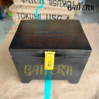 ราคา BF กล่องไม้สัก กล่องใส่เงิน กล่องเครื่องประดับงานไม้สัก 20 15 สูง 18 5 ซม งานไม้สักแท้ ทำสีดำ (19767422862)