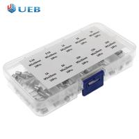 ราคา 100ชิ้นชุดฟิวส์หลากหลายชนิดหลอดแก้ว5 20มม ฟิวส์หลอดแก้วที่ออกฤทธิ์เร็วขนาด250โวลต์ฟิวส์หลอดแก้วแพ็คการจัดประเภทของฟิวส์พร้อมกับกล่องเก็บของ (20130630777)
