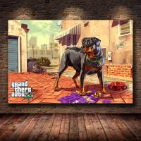 ราคา Klassisk Grand Theft Auto V เกม Art Wall โปสเตอร์ GTA 5ภาพวาดผ้าใบพิมพ์ Stue Soverom Volkveggmaleri Cuadros ใหม่ (19995815881)