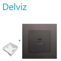 ราคา DELVIZ CAT6 computer wall socket Applicable to CAT6E and CAT6A Gigabit module (21235315222)