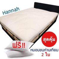 ราคา Topperพร้อมหมอนขนห่านเทียม2ใบ Topper หนา 4 นิ้วเบาะรองนอนขนห่านเทียมกันไรฝุ่น (18790633159)