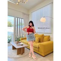 ราคา เสื้อเกาะอกแต่งโช๊คเกอร์กุหลาบ สาวอวบ มี4สี เซ็กซี่ เสื้อผ้าสาวอวบ (20513001101)