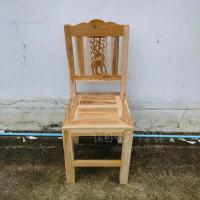 ราคา เก้าอี้ไม้สัก เก้าอี้พนักพิงไม้สักฉลุลายกวาง อย่างหนา รับน้ำหนักได้มาก เก้าอี้โต๊ะอาหาร งานยังไม่ได้ทำสีใดๆ รับประกันสินค้า (19509741085)