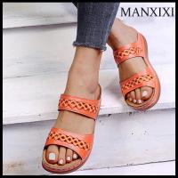 ราคา MANXIXI รองเท้าแตะแฟชั่นผู้หญิงสวยๆกลวงออก ขนาด35 43 (16253694039)