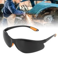 ราคา ลดล้างสต๊อก Black Safety Glasses Welding Glasses Impact Resistant UV Proof Anti Glare Goggles (16467371063)