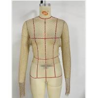 ราคา เพชรวิบวับตาข่ายของผู้หญิงสำหรับไนท์คลับแขนยาวคอกลม YX1122ใหม่ฤดูใบไม้ร่วง RYRYSTYLE2023 (19376647689)