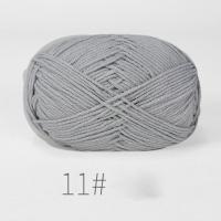 ราคา เสื้อสเวตเตอร์ถักถักผ้าฝ้ายสีขาวนม4ply 50กรัมงานหัตถกรรมเสื้อกันหนาวกำมะหยี่ใยหนา DIY (20935895019)