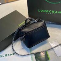 ราคา Longchamp bag Box bag shoulder portable zipper cosmetic bag versatile fashionable ins small bag (20448185091)