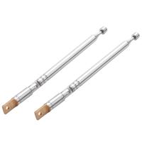 ราคา 2PCS Replacement 25 4cm 10Inch 5 Sections Telescopic Antenna Aerial for Radio TV (20513600506)