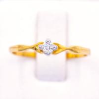 ราคา Happy Jewelry แหวนชู เม็ดเดี่ยว ดีไซด์เก๋ๆ ทองแท้ 9k 37 5 เพชรเกสร ME626 (17327271687)