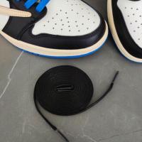 ราคา Saclan เชือกผูกรองเท้า AirJordan 1 Low Lightning Barb Shoelace Nike Co Branded Fujiwara Hiroshi Original White Blue Black Wax Belt (19898852837)