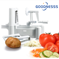 ราคา เครื่องตัดผักอเนกประสงค์แบบมือหมุนมันฝรั่งในครัวเรือนแครอทเครื่องขูดเกลียว (16829727075)