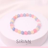 ราคา กำไลหินเบริล Beryl สีพาเทล หินแห่งปัญญา ขนาด 6 MM (16642234467)