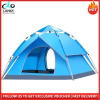 ราคา LIXADA เต็นท์แบบป๊อปอัพสำเร็จรูปสำหรับ Tenda Kamping Otomatis 3 4คนเต็นท์ทรงโดมสองชั้นเต็นท์ครอบครัวกันน้ำสำหรับเดินป่าแบกเป้ชายหาด (19049052934)
