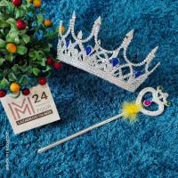 ราคา เซ็ต 2 ชิ้น มงกุฎนางงาม คฑา ไม้คฑา เจ้าหญิง นางงาม เอลซ่า เรียนจบ ยินดี มงกุฎเจ้าหญิง มงกุฎปัจฉิม มงกุฎ เอลซ่า crown angle congratulation princess m24 shop (7506658605)