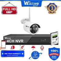 ราคา Wistino กล้องวงจรปิด ชุดกล้องวงจรปิดไร้สาย 2CH FHD 3MP 6MP CCTV WiFi Wireless Kit 6MP ล้านพิกเซล กล้อง IP Camera ตัว พร้อมเครื่องบันทึก NVR (21301421978)