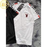 ราคา BIL เสื้อยืดผู้ชาย เสื้อยื้ด เสื้อยืดถูกๆ พร้อมส่ง เสื้อยืดเพย์บอย playboy งานปักหน้าอกสกรีนแขน (17175591527)