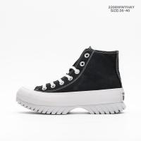 ราคา คอนเวิร์ส Converse รุ่น All Star Lugged 2 0 รองเท้าผ้าใบสีดำสไตล์เสื้อเชิ้ตหนังแบบต่อสู้ แบบสูงพื้นหนา รุ่น High Top Workwear Inspired Thick Sole Shoes A00870C (19912451181)