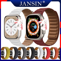 ราคา สายหนัง สำหรับ apple watch ของแท้ สาย Ultra 49mm 45mm 41mm 44mm 40mm 42mm 38mm สายแม่เหล็ก i Watch Series 8 ultra 7 6 SE 5 4 321 สายนาฬิกาสำรอง (16819039567)