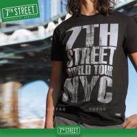 ราคา 7th Street เสื้อยืด แนวสตรีท รุ่น World Tour NYC ดำ NNC002 ของแท้ (16620159772)