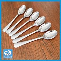 ราคา ส่งฟรี ช้อนขนมหวาน ช้อนหวาน ช้อนของหวาน ช้อนสเตนเลส ยาว 16 2ซม 6 ชิ้น ชุด Twin Fish (1381310933)