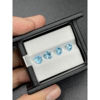 ราคา Sky blue topaz 1 pcs gear shaped gemstone (13627065327)