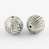 ราคา 20 200pc Round Antique Acrylic Beads Large Hole Beads Antique Silver 9x8mm Hole 4mm (20401163932)