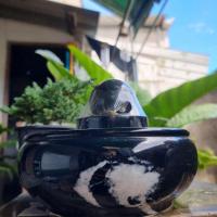 ราคา หินหมุนมงคล หินหมุน ขนาดลูก6cm มีทั้งพร้อมอ่าง และอ่างอย่างเดียวเลือกได้ มีทั้งหมด3สี (21239346906)