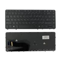 ราคา ใหม่สำหรับ HP Elitebook 840 G1 850 G1 840แป้นพิมพ์ G2 ZBOOK 14 US Backlit W Point แว่นกันแดดกรอบเงินสีดำ (20272623428)