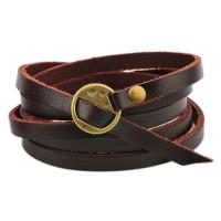 ราคา Ameesi สายรัดข้อมือหนัง Faux หลายชั้นวินเทจปรับความยาวได้สายรัดข้อมือออกแบบเป็นตัวอักษรพังค์กำไลรูปเข็มขัดของขวัญสำหรับผู้ชาย (19986054798)
