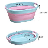 ราคา Folding Laundry Basin Household Large Size Increased Deepening and Thick Laundry Basin Extra Large Oversized Plastic Basin Basin (19916581995)