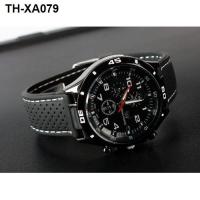 ราคา Fashion mens watch personality creative student black silicone car line strap casual womens (19706481834)