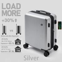 ราคา OIWAS Carry On Luggage PC Hard Case Expandable Luggage Large capacity luggage 20 inch 24 inch Travel Suitcase 8 Spinner Wheels Rolling Luggage TSA Locks OCX6628 (20076672329)