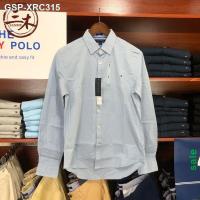 ราคา คอส Tommy Hilfiger สินค้าคุณภาพซื้อเสื้ออเมริกัน Tommy เข็มขัดผ้าฝ้ายสีบริสุทธิ์ธุรกิจแบบสบายๆเสื้อแขนยาวชายในฤดูใบไม้ผลิและฤดูใบไม้ร่วง (19966705327)