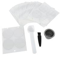 ราคา 1 Pods 100 Seals Stainless Steel Refillable Nespresso Coffee Capsule Reusable for Nespresso Machine Espresso Coffee Maker Cup Filter (9861376278)