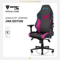 ราคา Secretlab TITAN Evo League of Legends Jinx Edition Size R เก้าอี้เกมมิ่งเพื่อสุขภาพ Ergonomic Gaming Chair (20865769776)