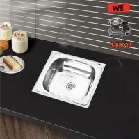 ราคา Panda ซิ้งค์ล้างจาน อ่างซิงค์สแตนเลส อ่างล้างจาน ชุดอ่าง ก๊อก ชุดอ่าง 1 หลุมขนาด 50X40 แบบพับขอบใส่ขาตั้ง (20849746392)